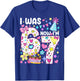 7th Birthday Girl Funny Six Seven I was 6 Now I'm 7 Year Old T-Shirt - T-Shirt | Royal