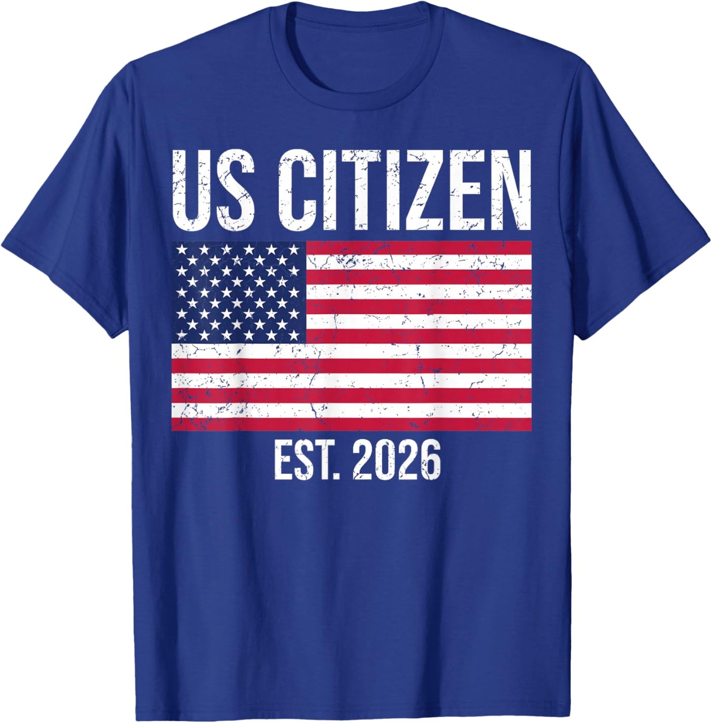US Citizenship 2026 Decoration USA New American Citizen T-Shirt - T-Shirt | Royal