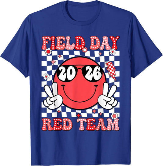 Field Day Red Team Funny for Teacher Kids Field Day Games T-Shirt - T-Shirt | Royal