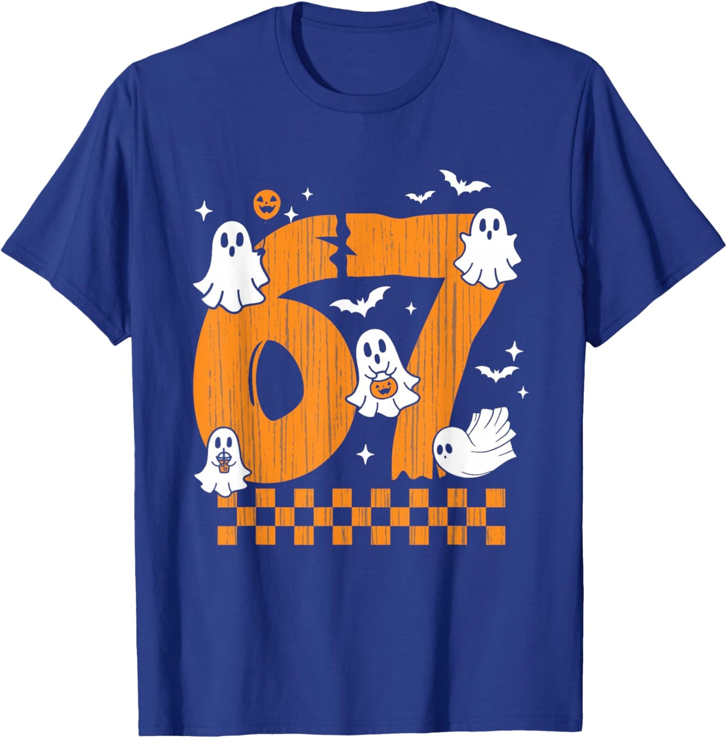 Six Seven 6 7 Meme 6 7 Halloween Costume Couple T-Shirt - T-Shirt | Royal