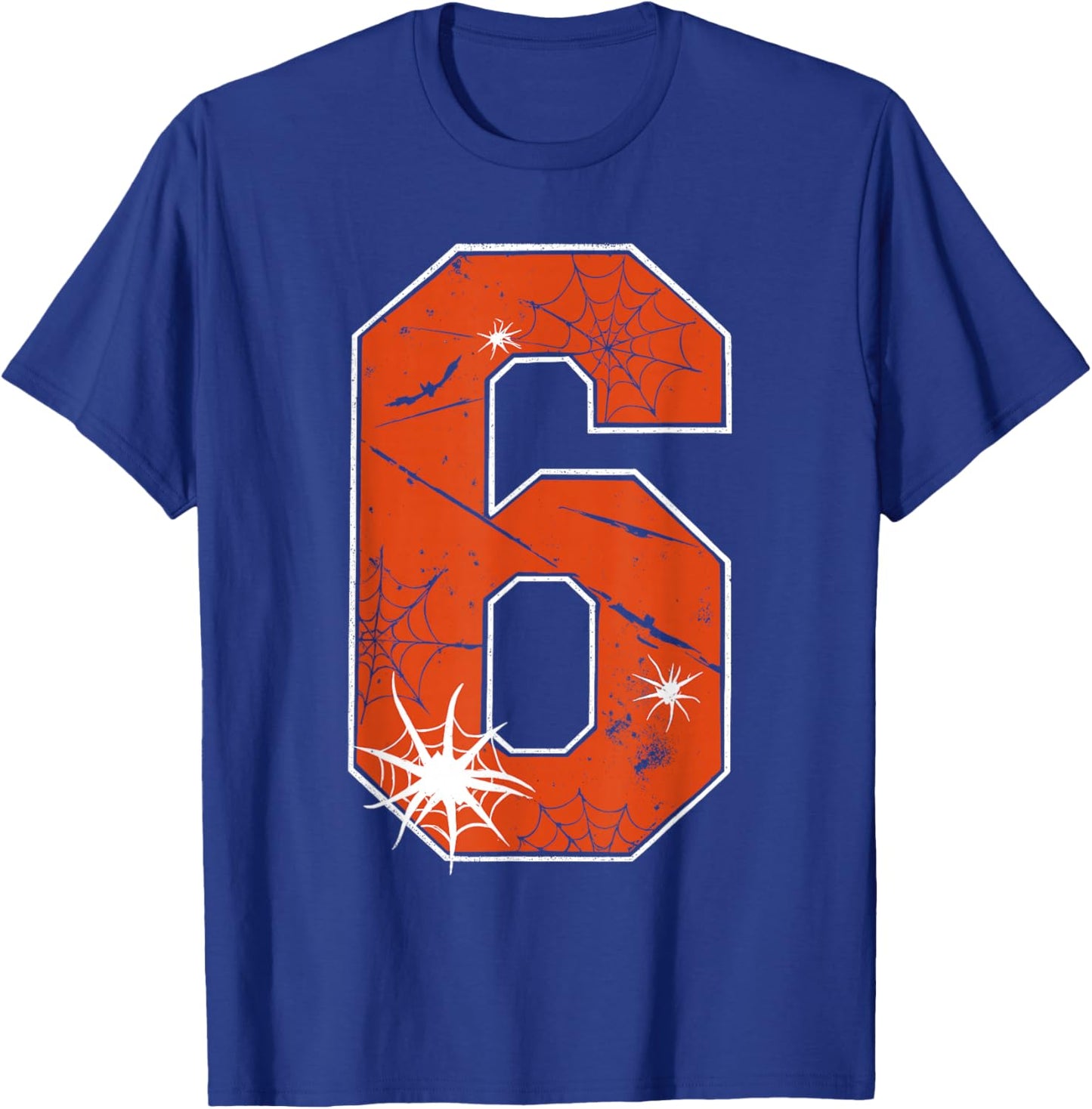 6 7 Six Seven Spider Web Funny Halloween Costume T-Shirt - T-Shirt | Royal