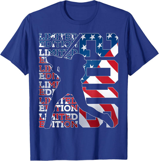 Limited Edition 2016 Baseball 10TH Birthday T-Shirt - T-Shirt | Royal