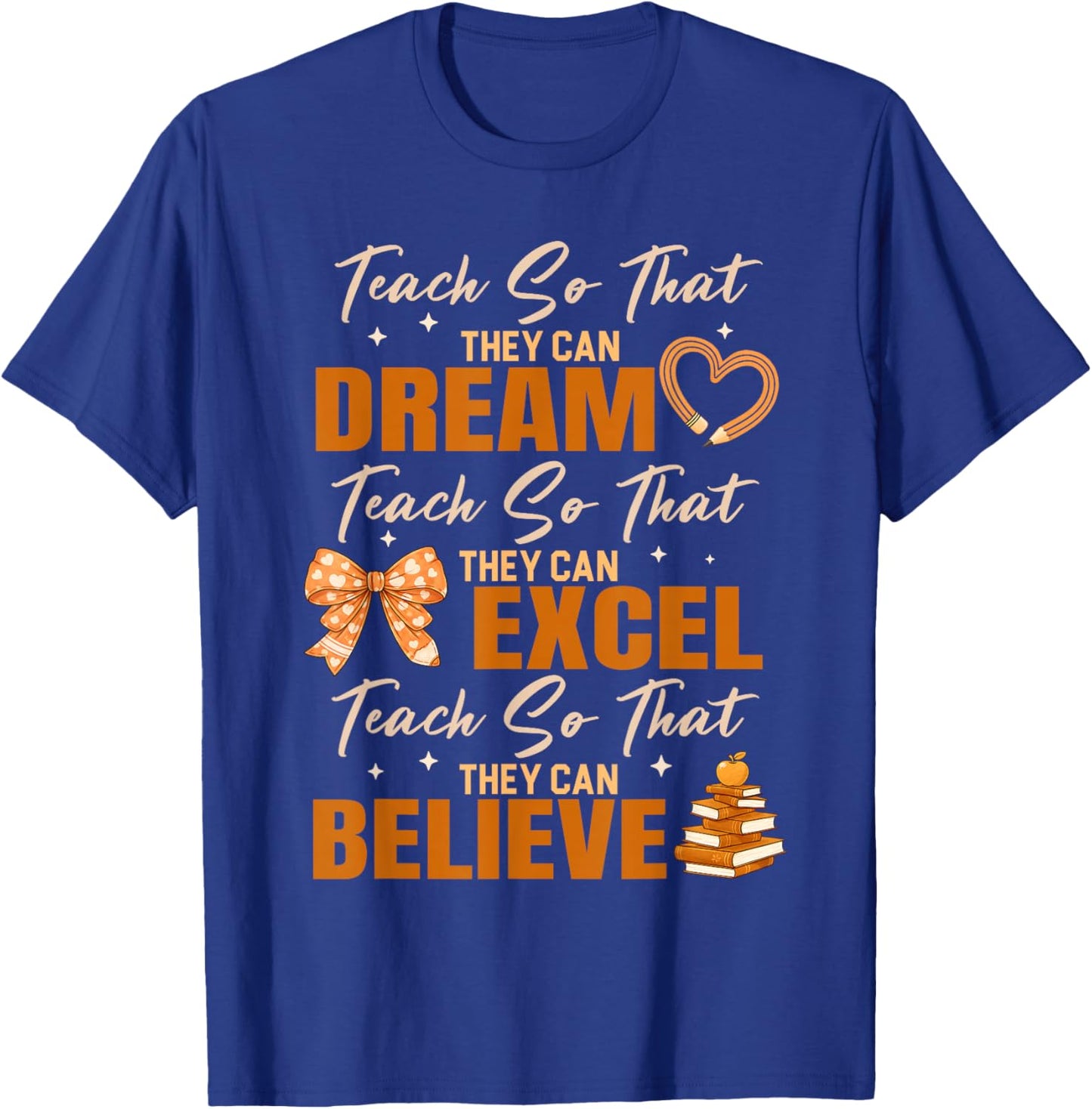 Teach So That They Can Dream Black History Month Teachers T-Shirt - T-Shirt | Royal