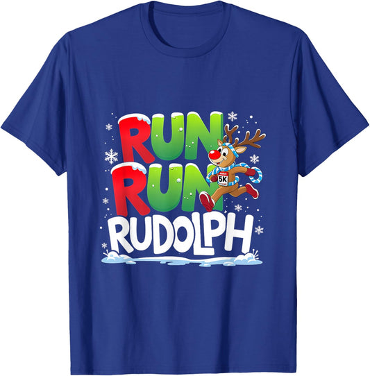 Rudolph Christmas Humor Funny Xmas Reindeer Deer T-Shirt - T-Shirt | Royal