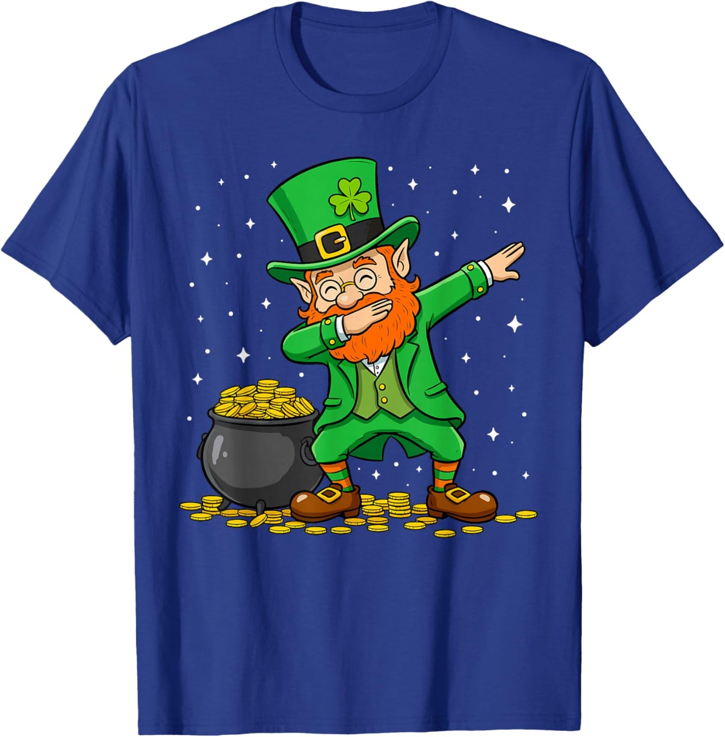 Dabbing Leprechaun Dab Dance St Patricks Day Men Women Boys T-Shirt - T-Shirt | Royal