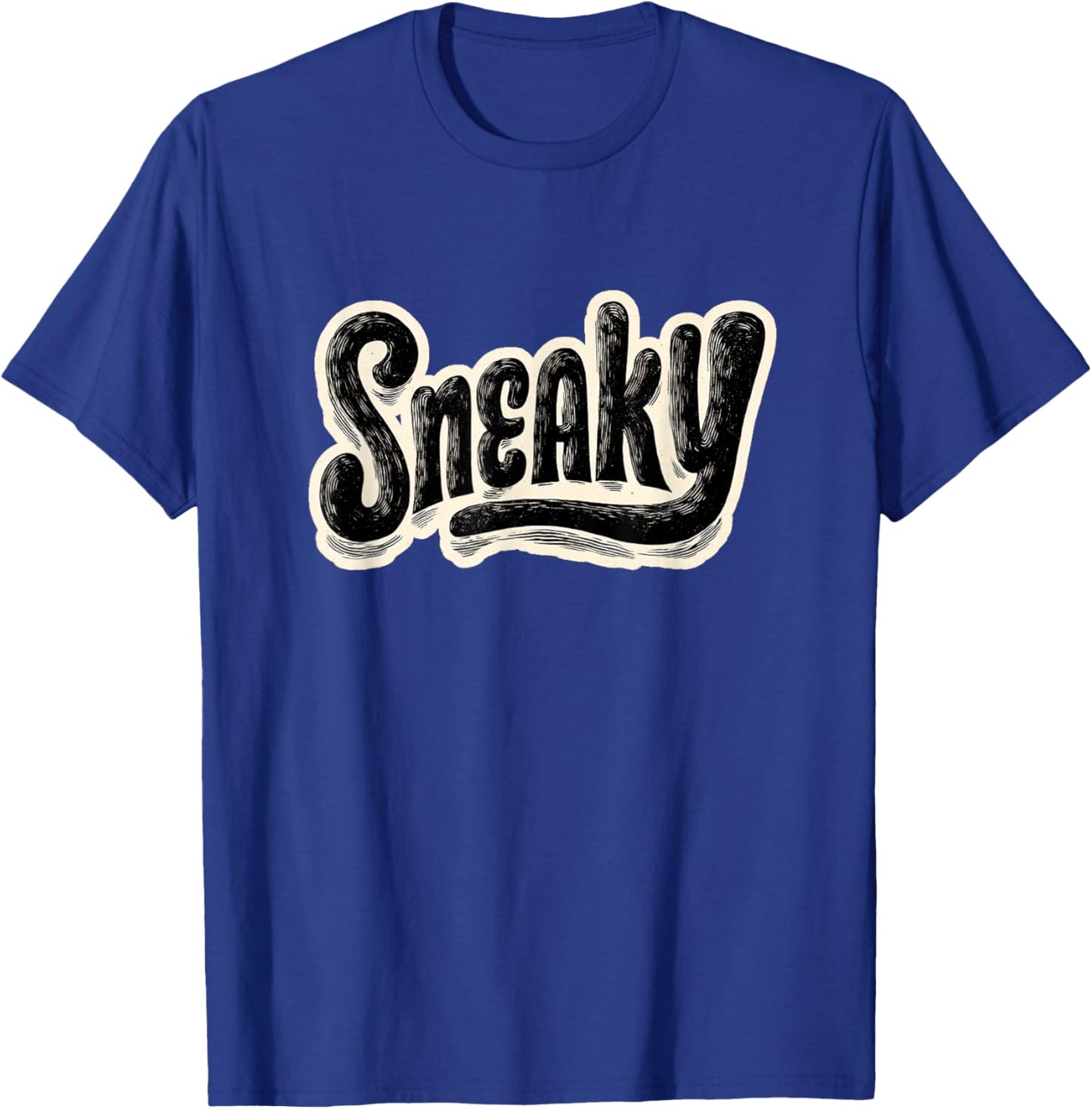 Awesome Sneaky Emblem for Adults and Kids T-Shirt - T-Shirt | Royal