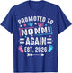 Promoted to Nonni Again Est 2026 T-Shirt - T-Shirt | Royal