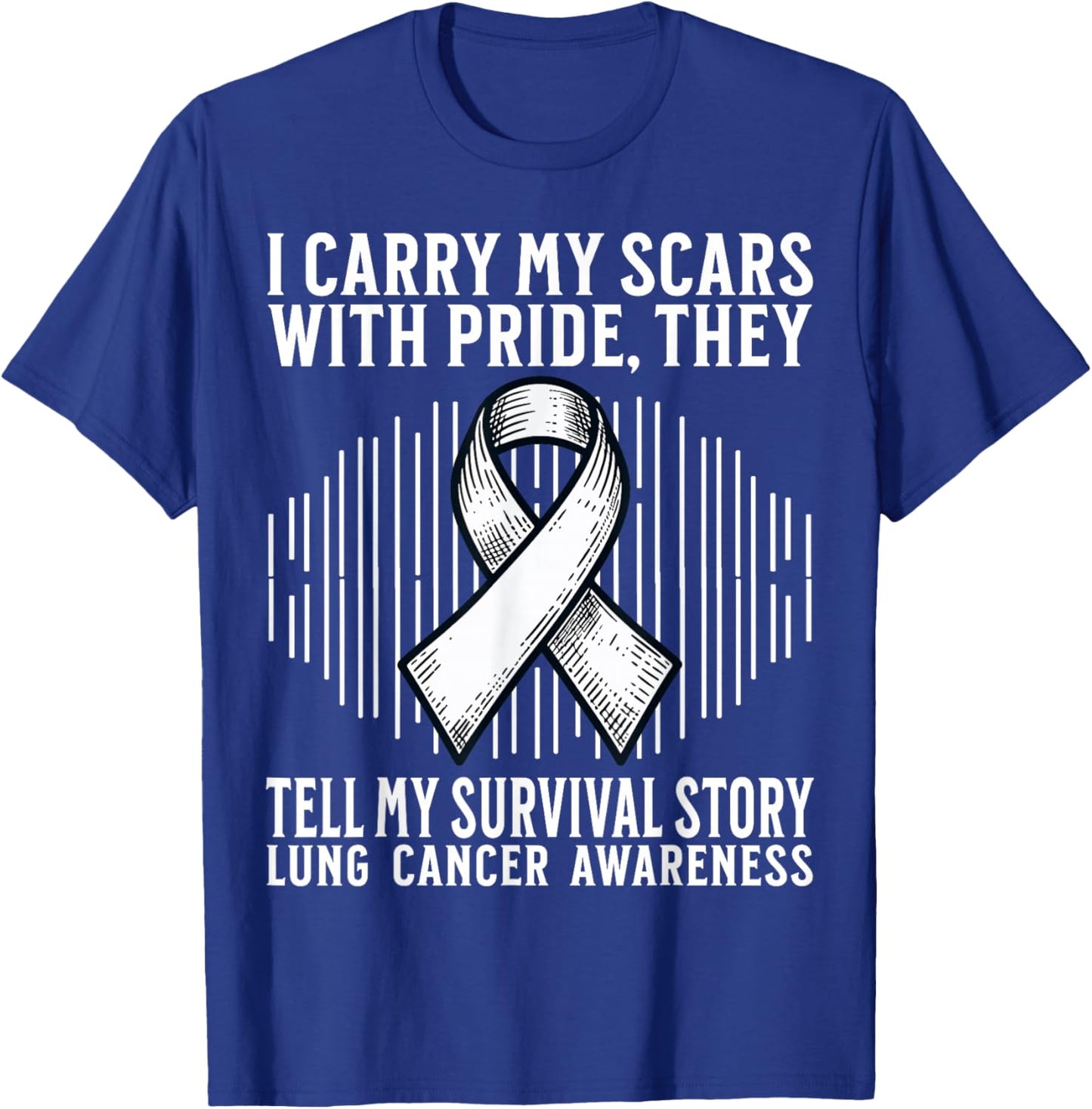 Lung Cancer Awareness Products Gifts Lung Cancer Survivor T-Shirt - T-Shirt | Royal