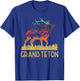 Grand Teton - Love Nature Vintage Hiking 70s 80s T-Shirt - T-Shirt | Royal