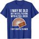 Funny Old Age Full Deck Card Game Humor Design Senior T-Shirt - T-Shirt | Royal