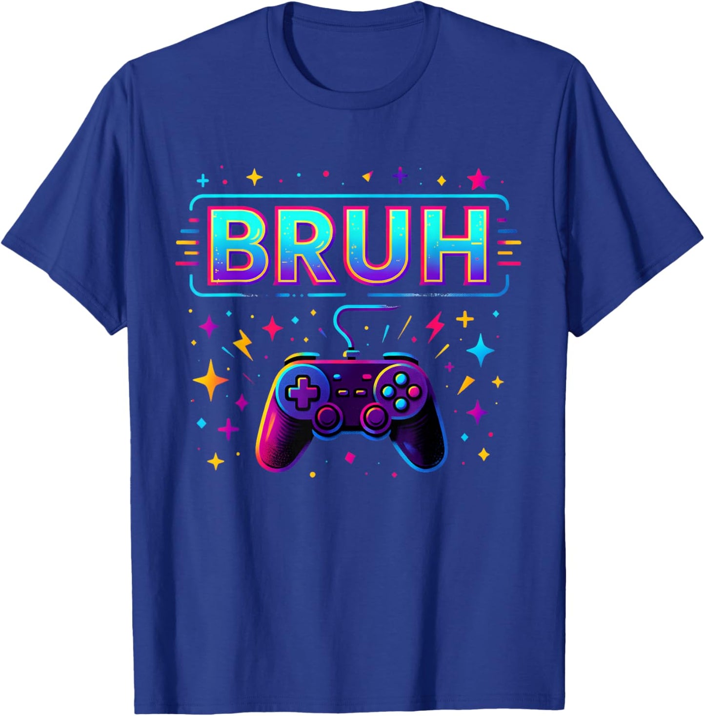 Gamer Bruh Video Game Funny Birthday Gaming Teen Boys Kids T-Shirt - T-Shirt | Royal