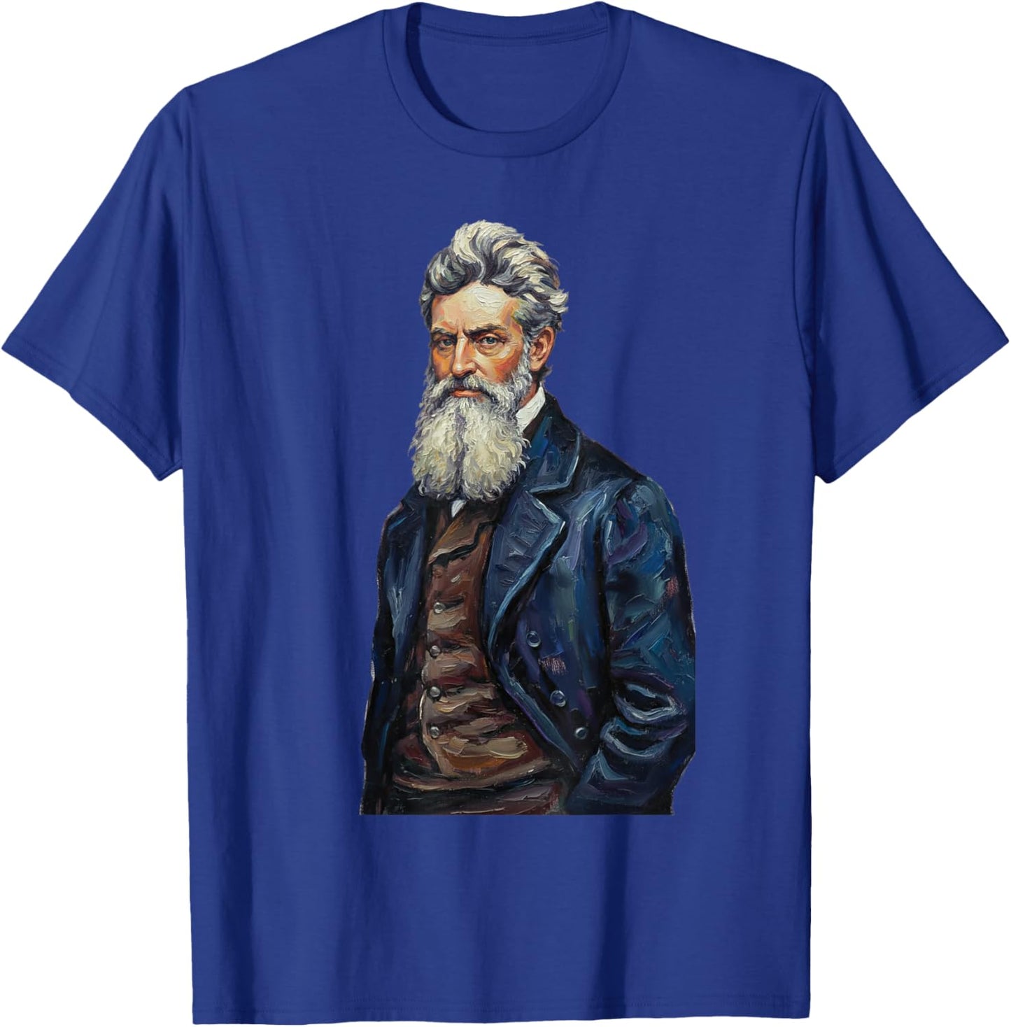 John Brown Abolitionist Vintage Historical Portrait Art T-Shirt - T-Shirt | Royal