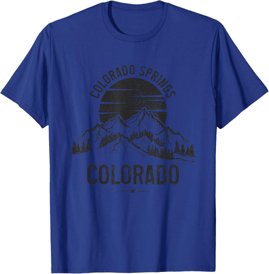 Colorado Springs Vintage Pride Souvenir T-Shirt - T-Shirt | Royal