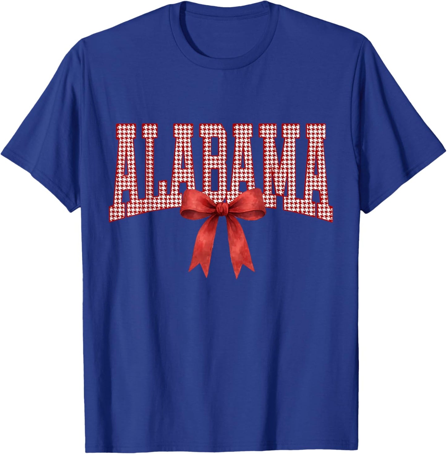 Alabama Houndstooth T-Shirt - T-Shirt | Royal
