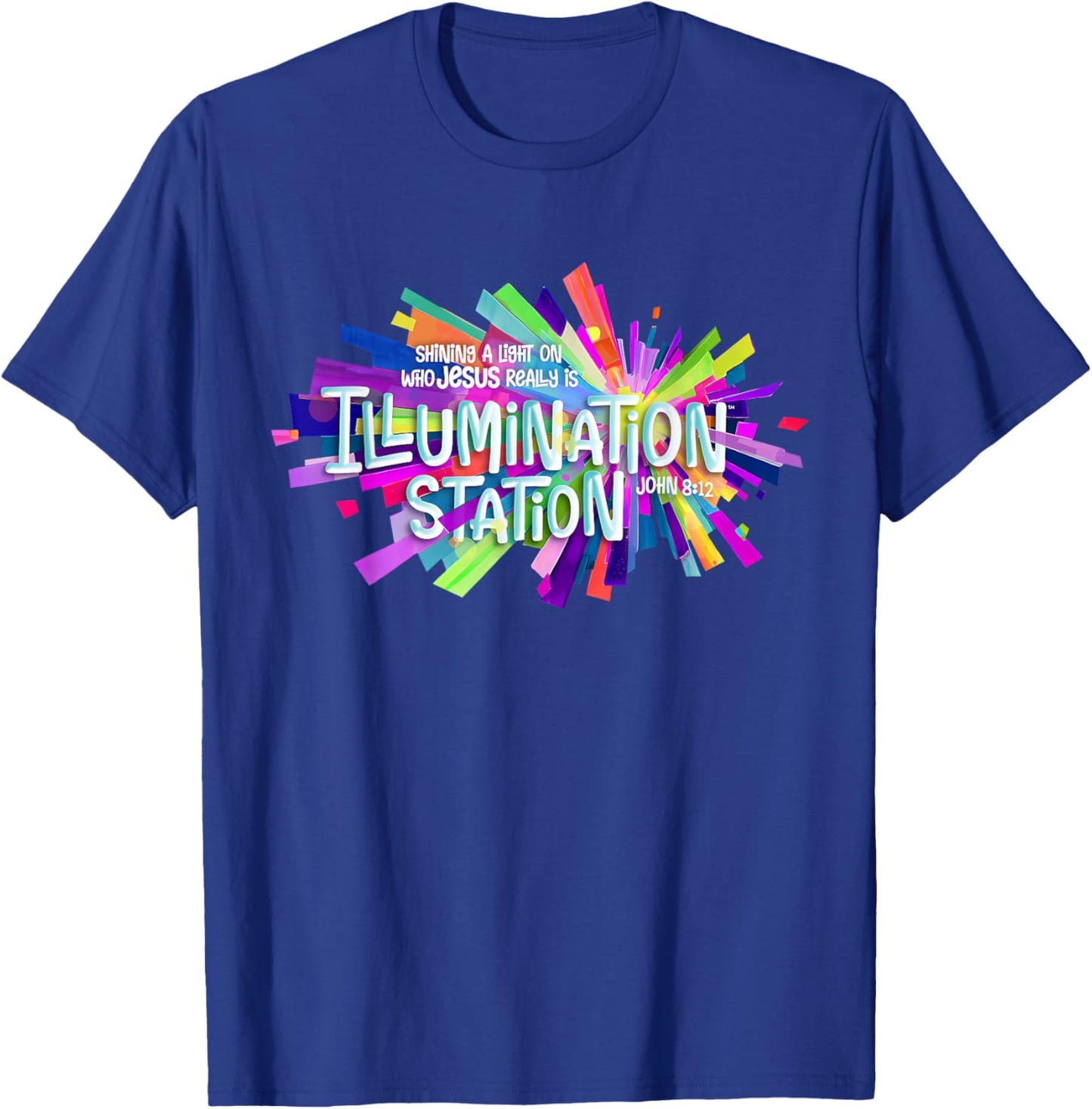 Illumination Station Shining A Light On Who Jesus Really is T-Shirt - T-Shirt | Royal