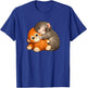 Punch Monkey with Teddy Bear Cuddling Meme Viral Internet T-Shirt - T-Shirt | Royal