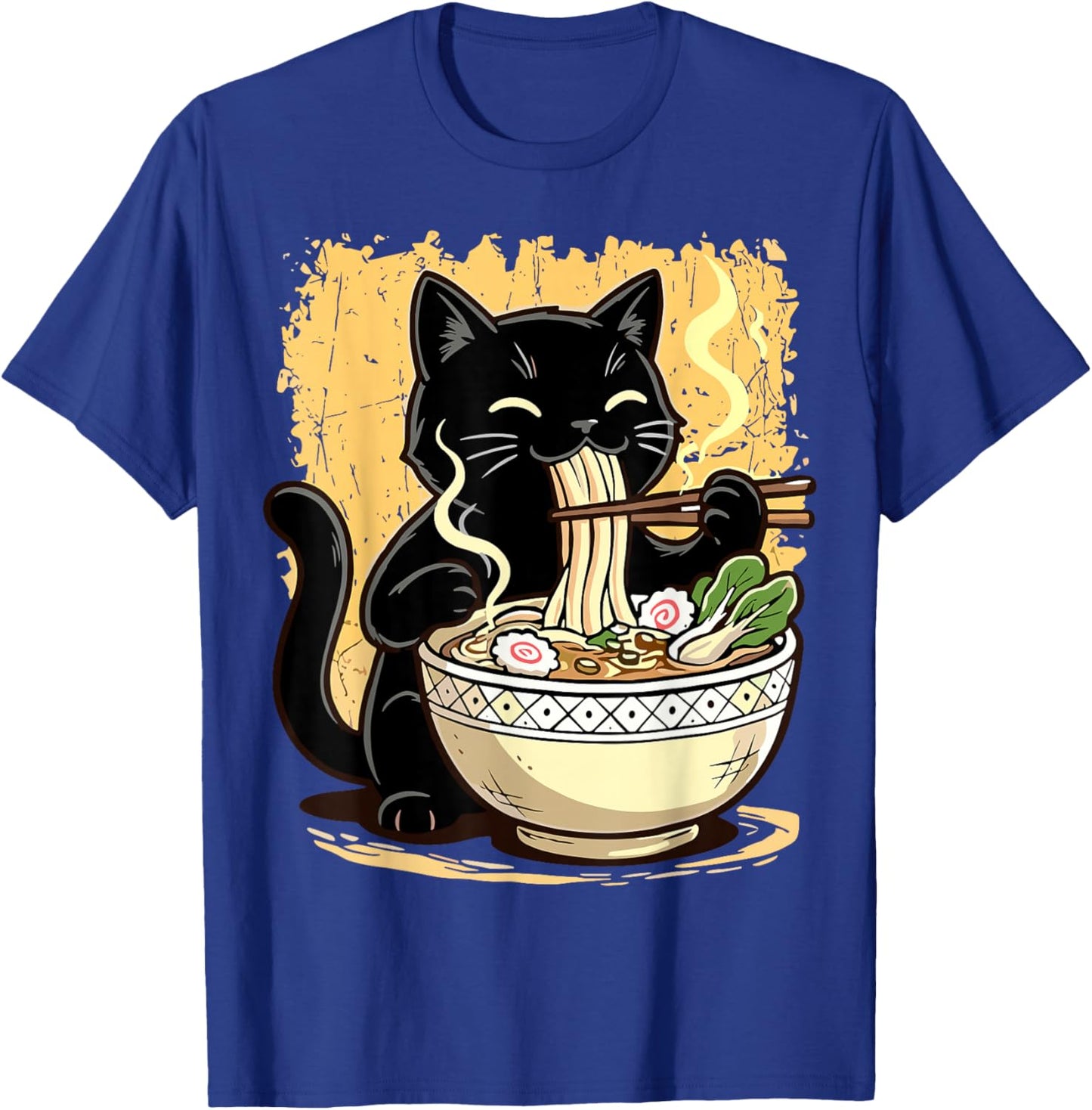 Ramen Japanese Kawaii Cat T-Shirt - T-Shirt | Royal