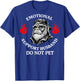 Emotional Support Husband Do Not Pet (On Back) T-Shirt - T-Shirt | Royal
