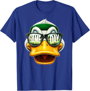Vintage Duck with Sunglasses Game Day Retro Duck T-Shirt - T-Shirt | Royal
