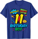 11 Birthday Boy Comic 11th Bday Superhero Party Boys Kids T-Shirt - T-Shirt | Royal