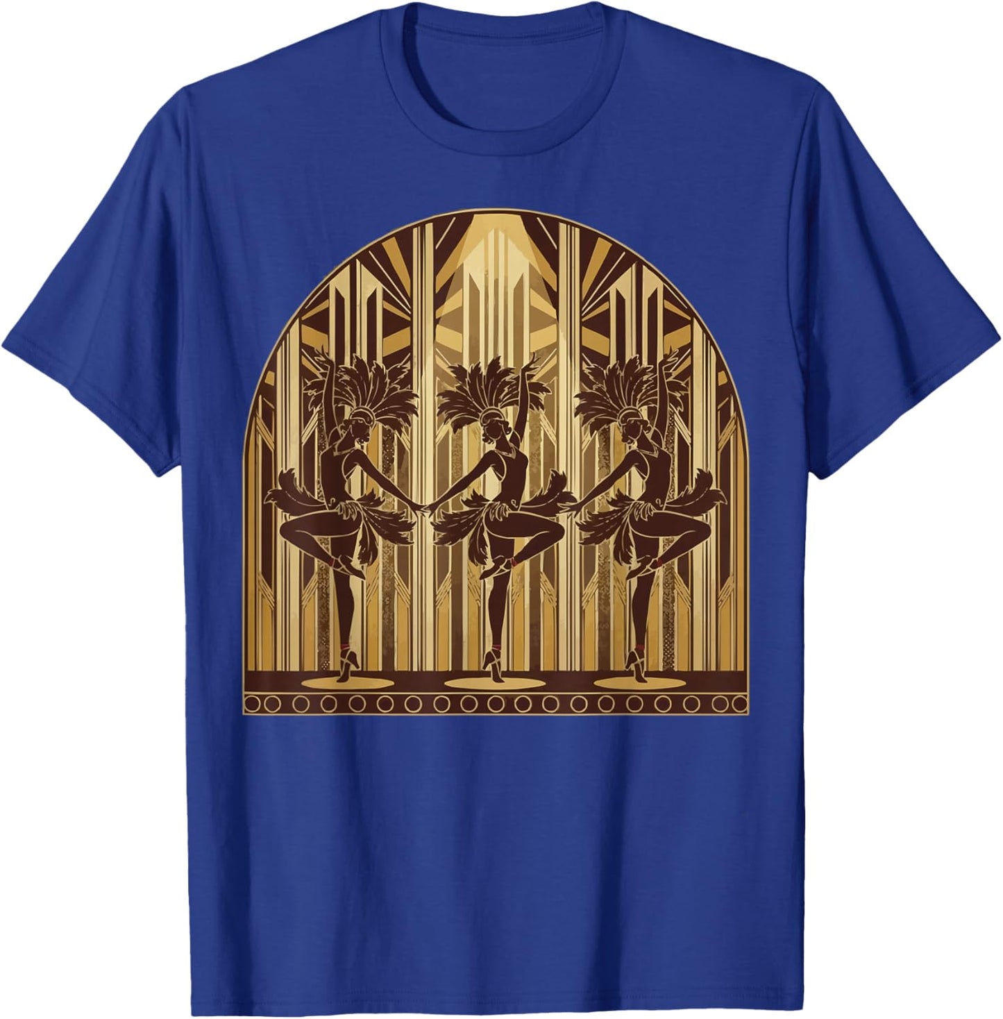 Showgirls Dancing Extravaganza Cabaret Burlesque Vaudeville T-Shirt - T-Shirt | Royal