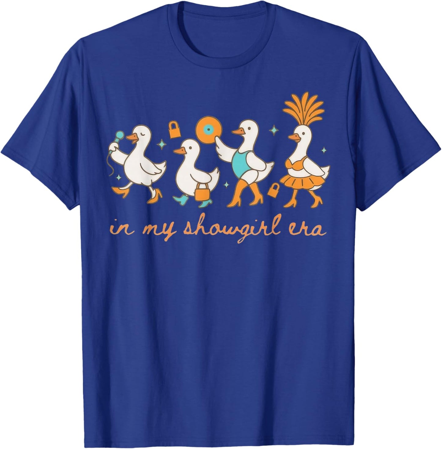 in My Showgirl Era Goose Album Country Music Geese T-Shirt - T-Shirt | Royal
