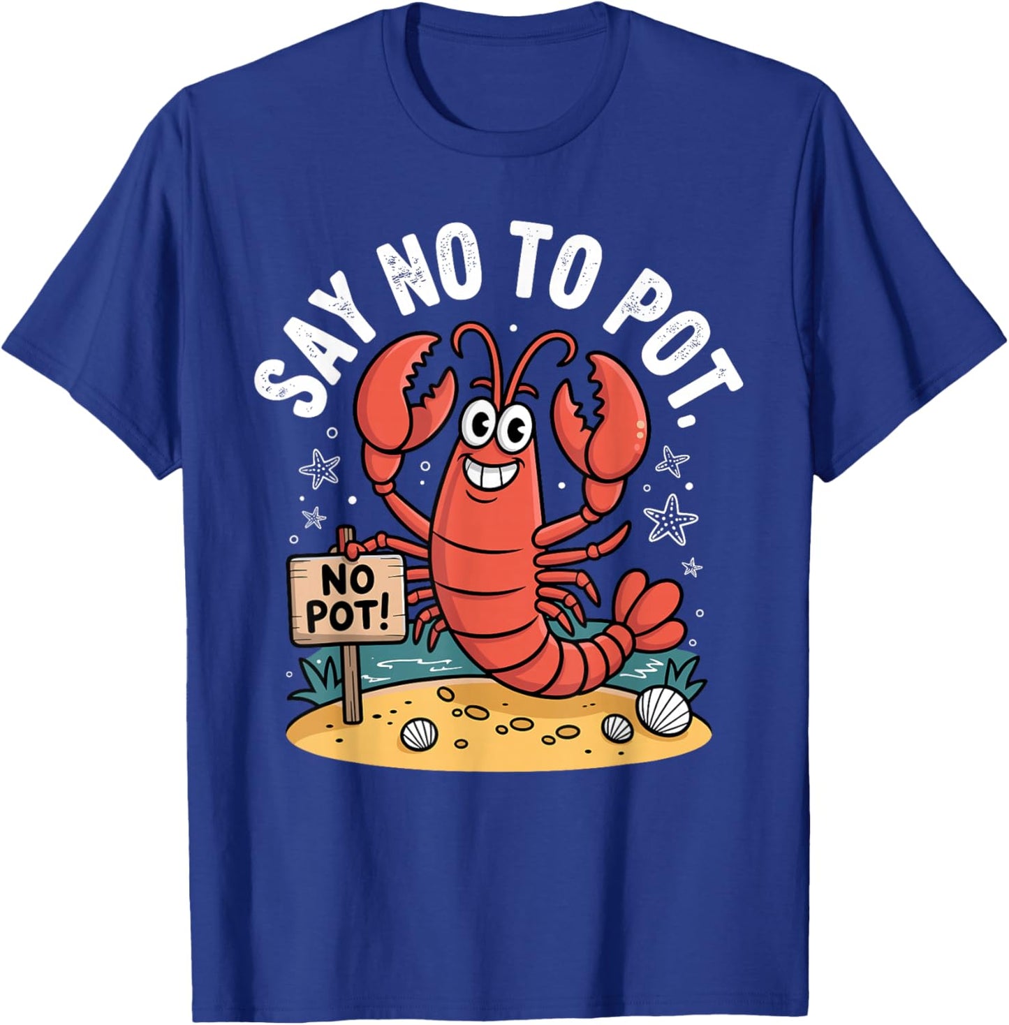 Funny Lobster Design Women Kids Animal Lobster Lover T-Shirt - T-Shirt | Royal