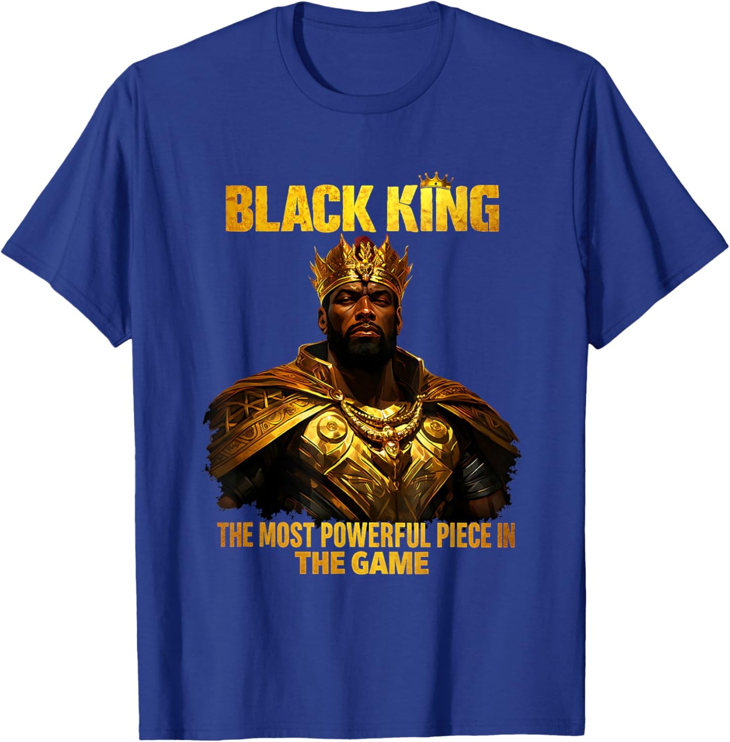 Black Man King African American History Strong T-Shirt - T-Shirt | Royal