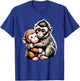 Punch Macaque Baby Monkey Hugging Stuffed Toy Animal Art T-Shirt - T-Shirt | Royal