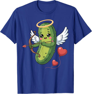 Pickle Valentine Cupid Love Couple Boyfriend Girlfriend Kids T-Shirt - T-Shirt | Royal