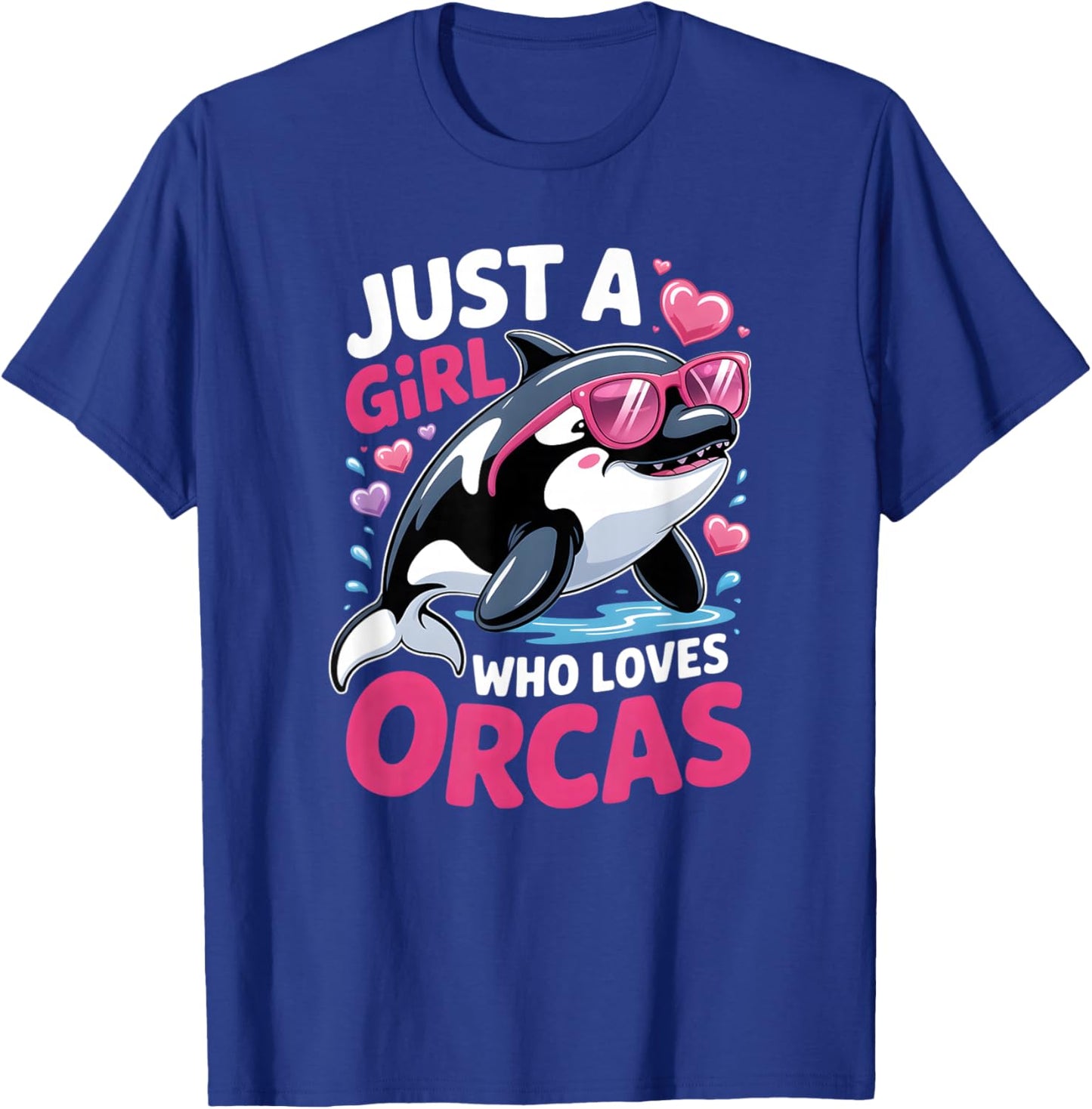 Girls Orca T-Shirt - T-Shirt | Royal