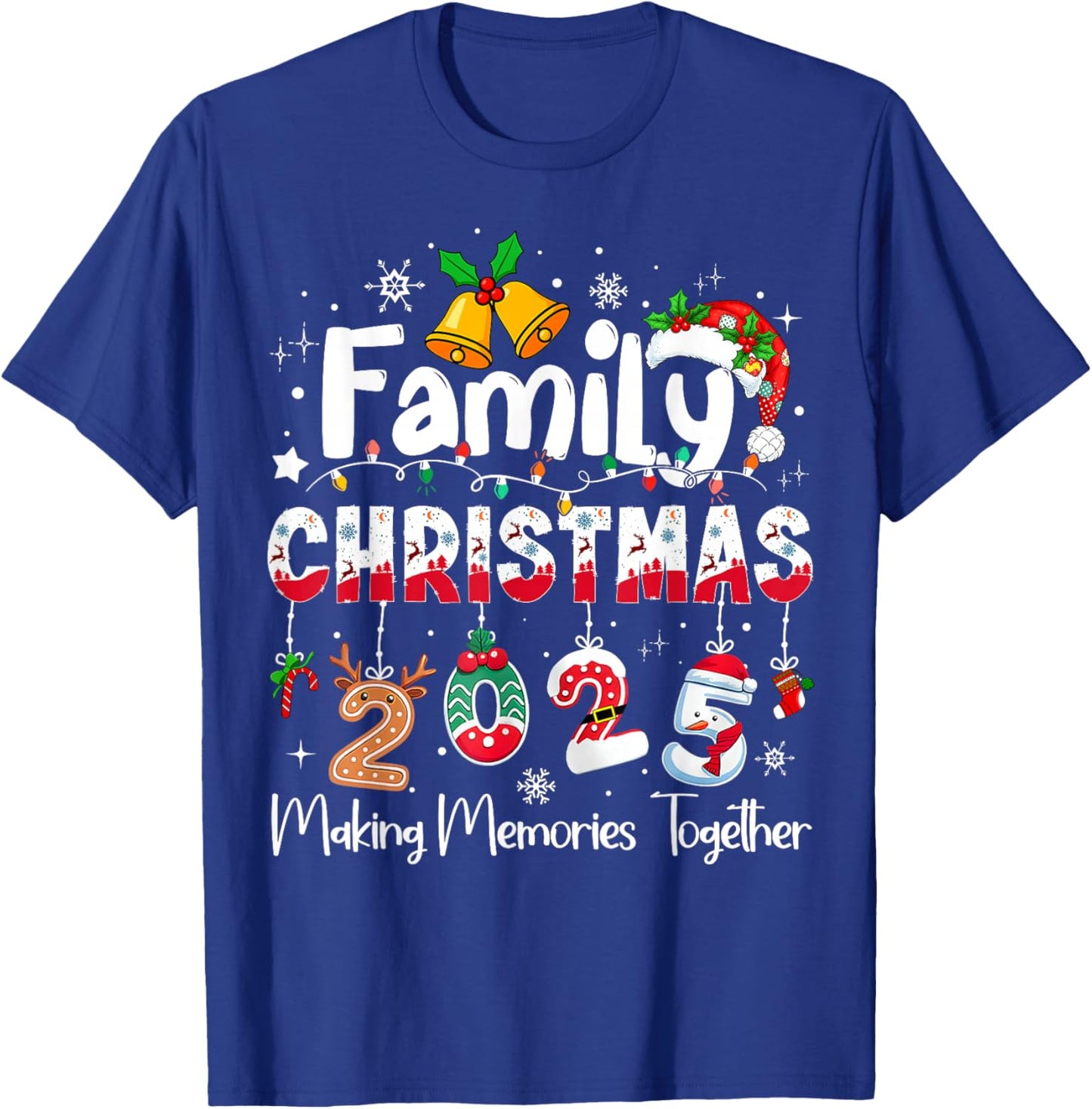 Family Christmas 2025 Matching Outfit Xmas Squad Santa T-Shirt - T-Shirt | Royal