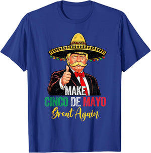 Great Cinco De Mayo Taco Trump Fiesta Mexican Men Women Kids T-Shirt - T-Shirt | Royal