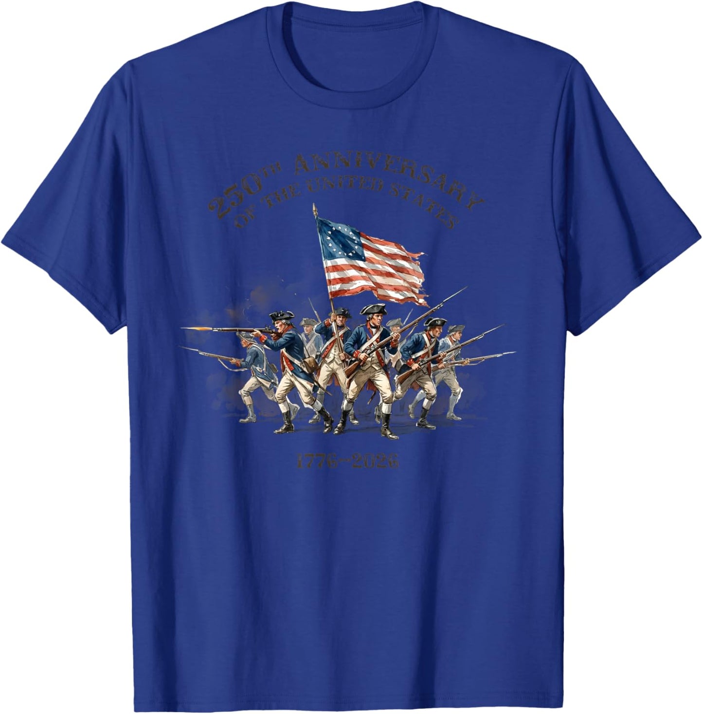 Revolutionary War Soldiers America Independence Outfit T-Shirt - T-Shirt | Royal