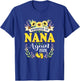 Promoted to Nana Grandma Again 2026 Sunflower Reveal T-Shirt - T-Shirt | Royal