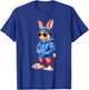 Happy Easter Rabbit Bunny Sunglasses Cap Boys Men Kids T-Shirt - T-Shirt | Royal