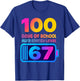 67 Aura Energy 100 Days of School Funny Gen Z Alpha Humor T-Shirt - T-Shirt | Royal