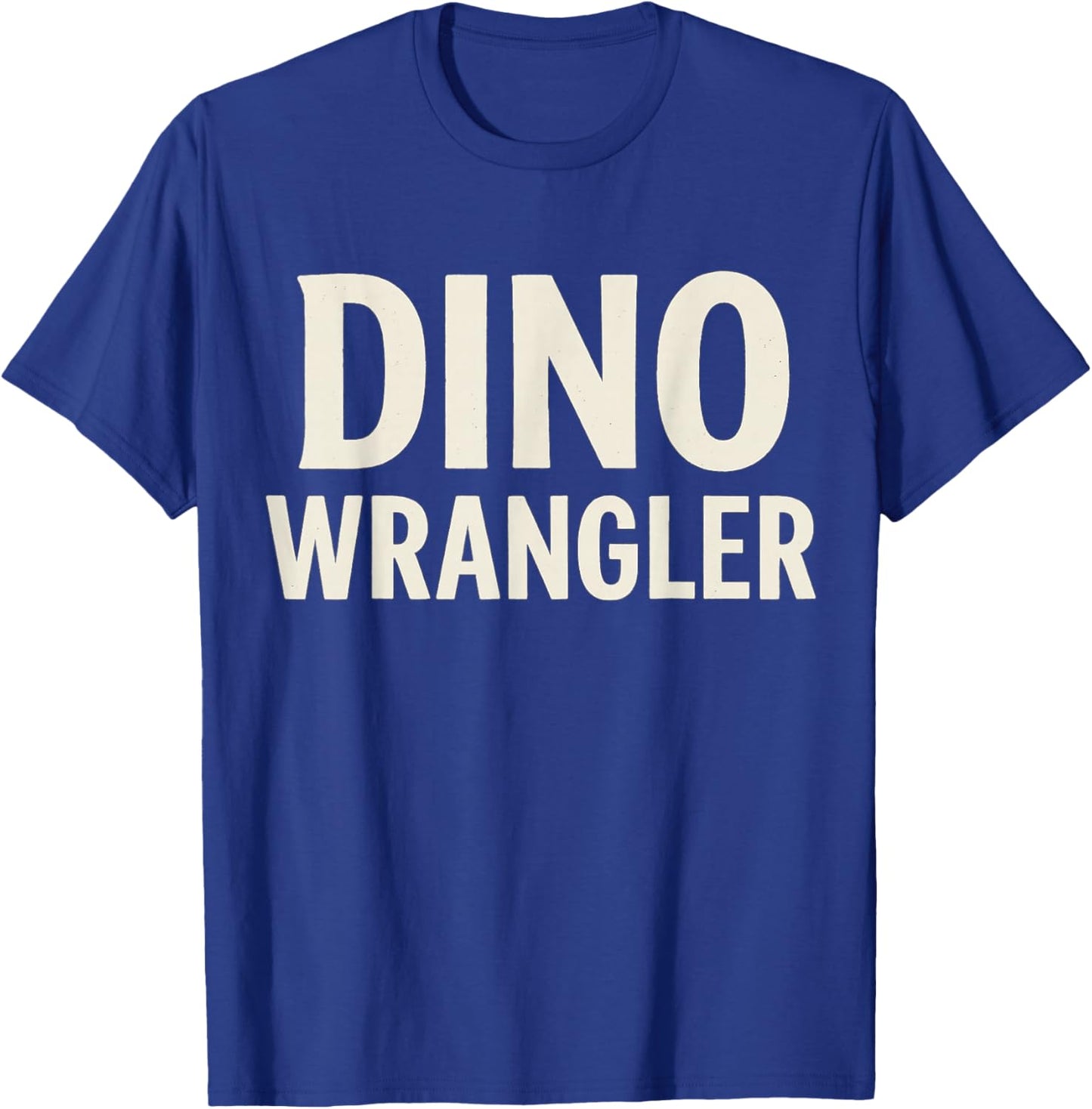 Dino Wrangler Easy Costume Dad Mom Halloween T-Shirt - T-Shirt | Royal