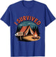 100 Days of School Barely Survived Funny Kids Teacher Men T-Shirt - T-Shirt | Royal