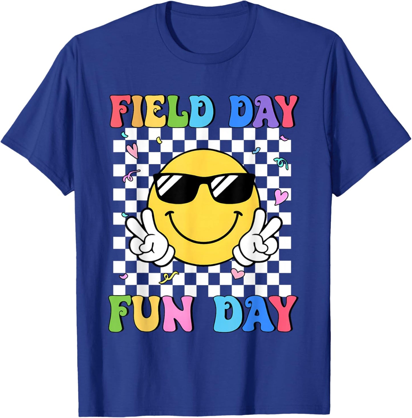 Field Day Fun Day Last Day of School Teacher Student Kids T-Shirt - T-Shirt | Royal
