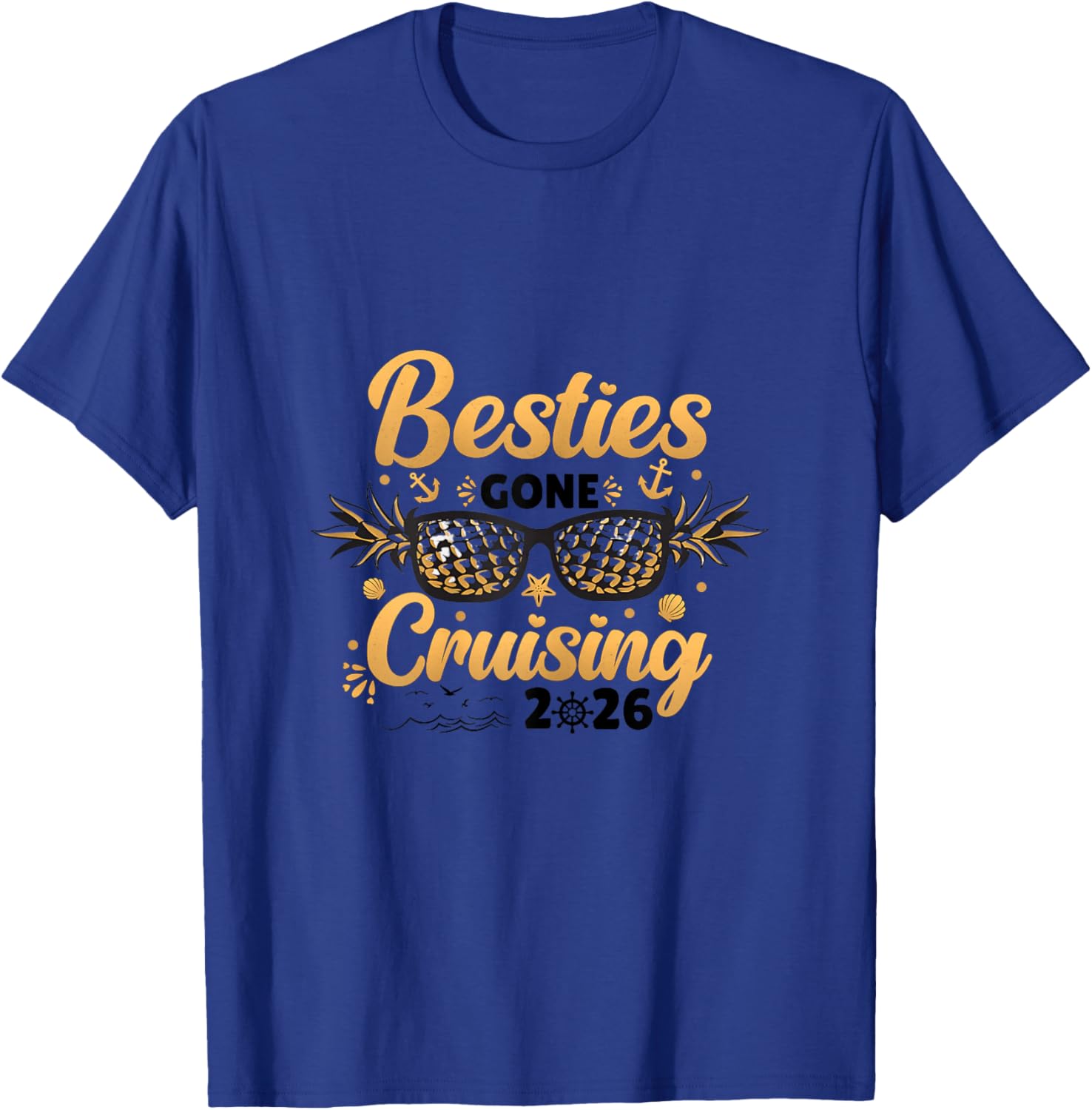 Besties Gone Cruising 2026 Best Friends Matching Cruise T-Shirt - T-Shirt | Royal