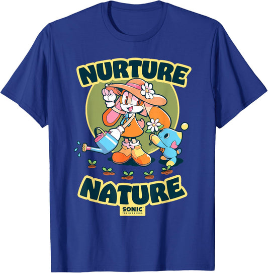 Sonic The Hedgehog Chao Nurture Nature T-Shirt - T-Shirt | Royal