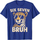 Boys Animal Print Clothes Bruh Cheetah 67 Meme Six Seven T-Shirt - T-Shirt | Royal