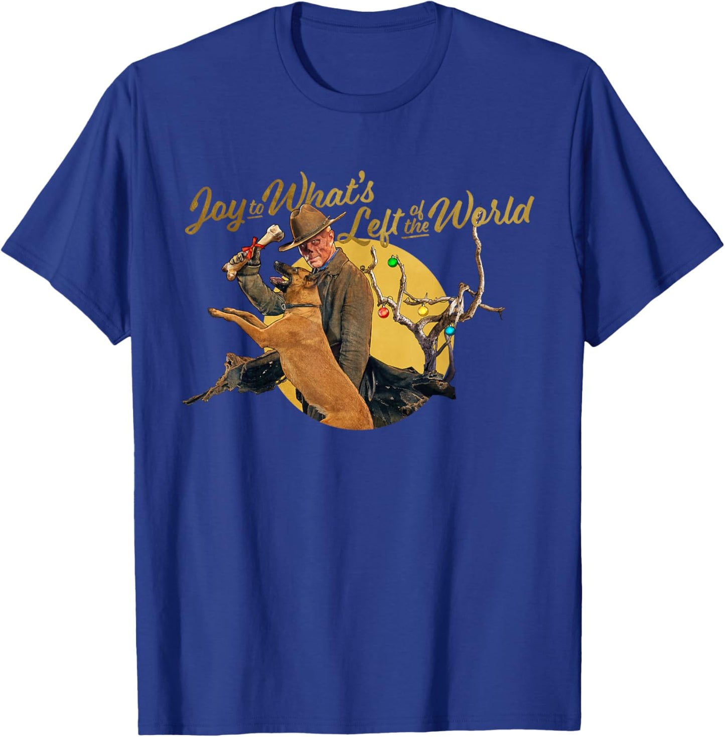 Fallout - Joy to What's Left of The World The Ghoul T-Shirt - T-Shirt | Royal