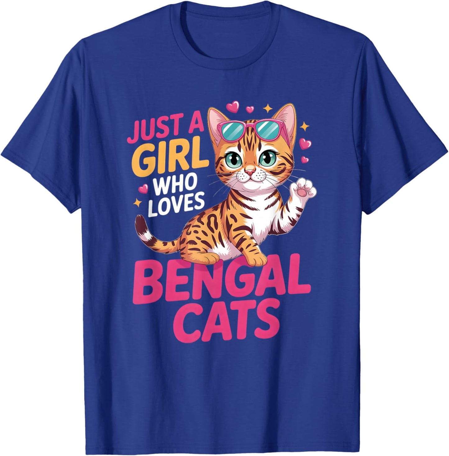 Girls Bengal Cat T-Shirt - T-Shirt | Royal