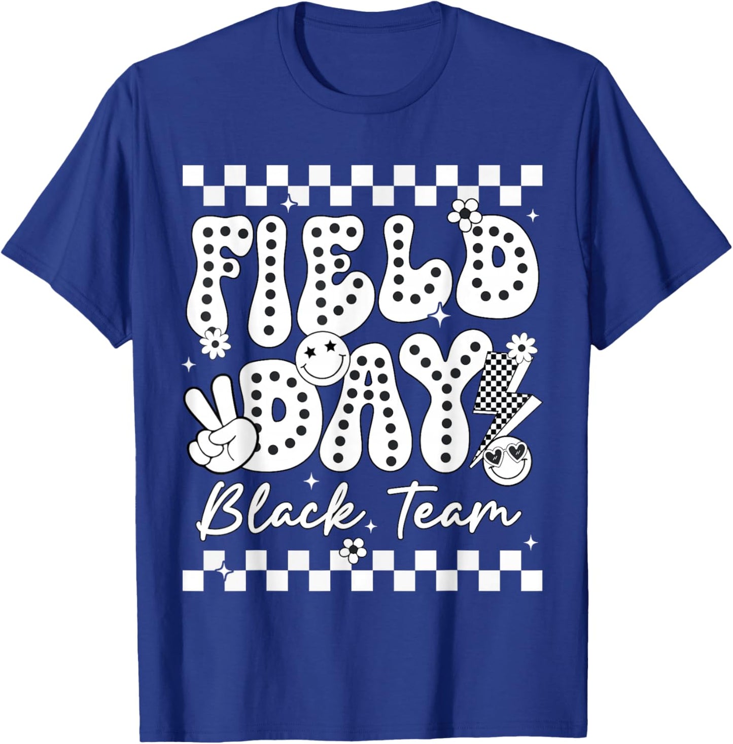 Field Day Black Team Color Game Competition Men Women Kid T-Shirt - T-Shirt | Royal