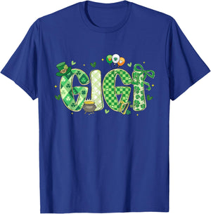 Funny Family St Patricks Day Lucky Gigi Shamrock Irish Girly T-Shirt - T-Shirt | Royal