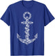 Nautical Anchor Lover Marine Biology Animal Science Sharks T-Shirt - T-Shirt | Royal