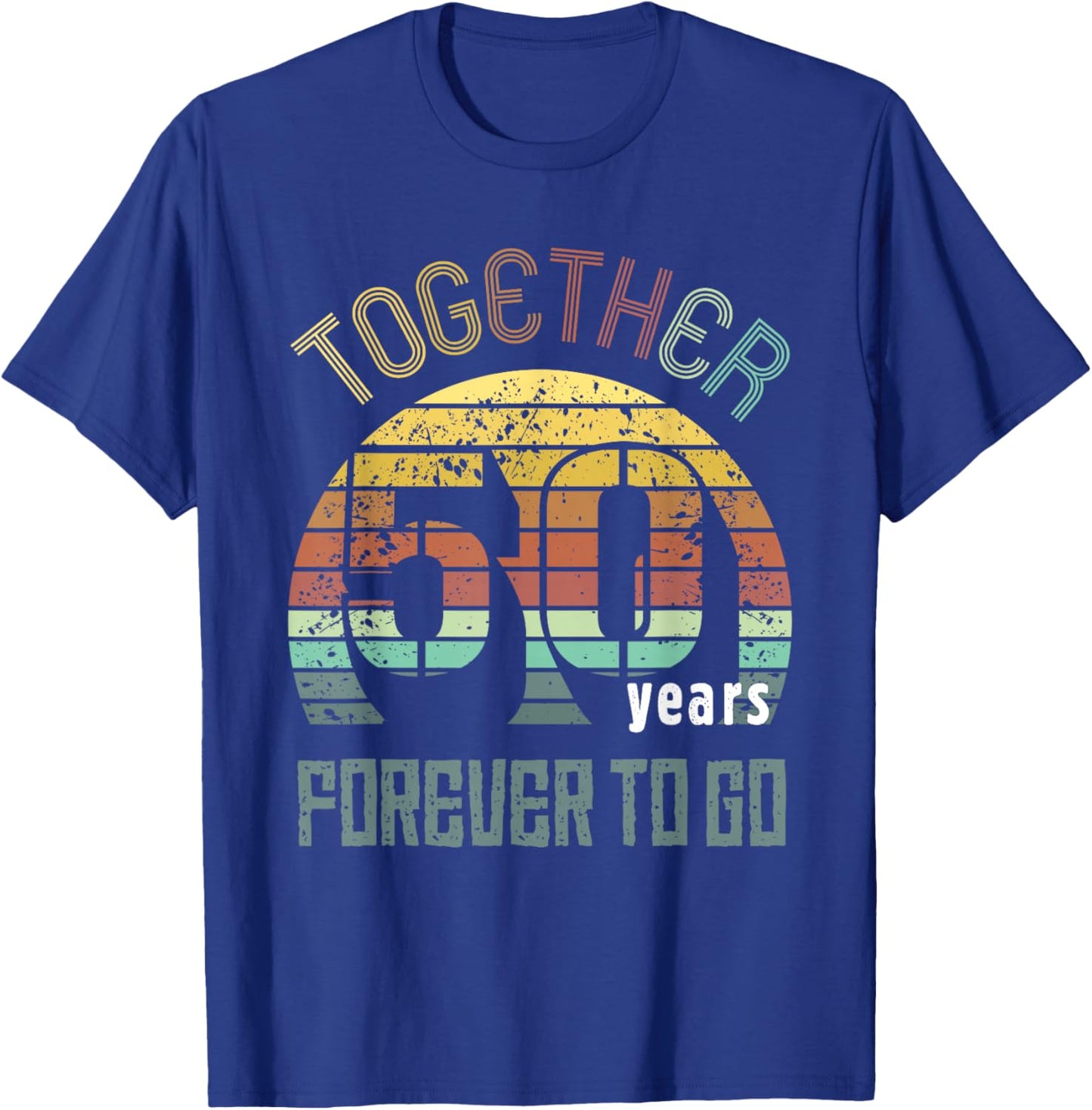 50 Wedding Anniversary for Couple Best 50th Year of Marriage T-Shirt - T-Shirt | Royal