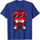 Valentines Day Heart Gamer Video Gaming Boys Men Kids T-Shirt - T-Shirt | Royal